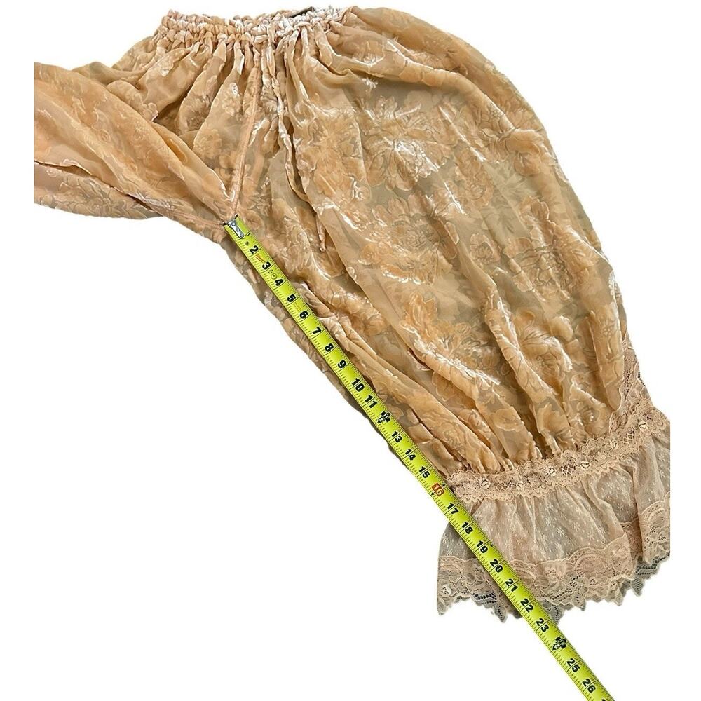 Free People Forever Young Burnout Pants Bloomer Pants XSmall Boho Goth Fairy NWT - Picture 8 of 10